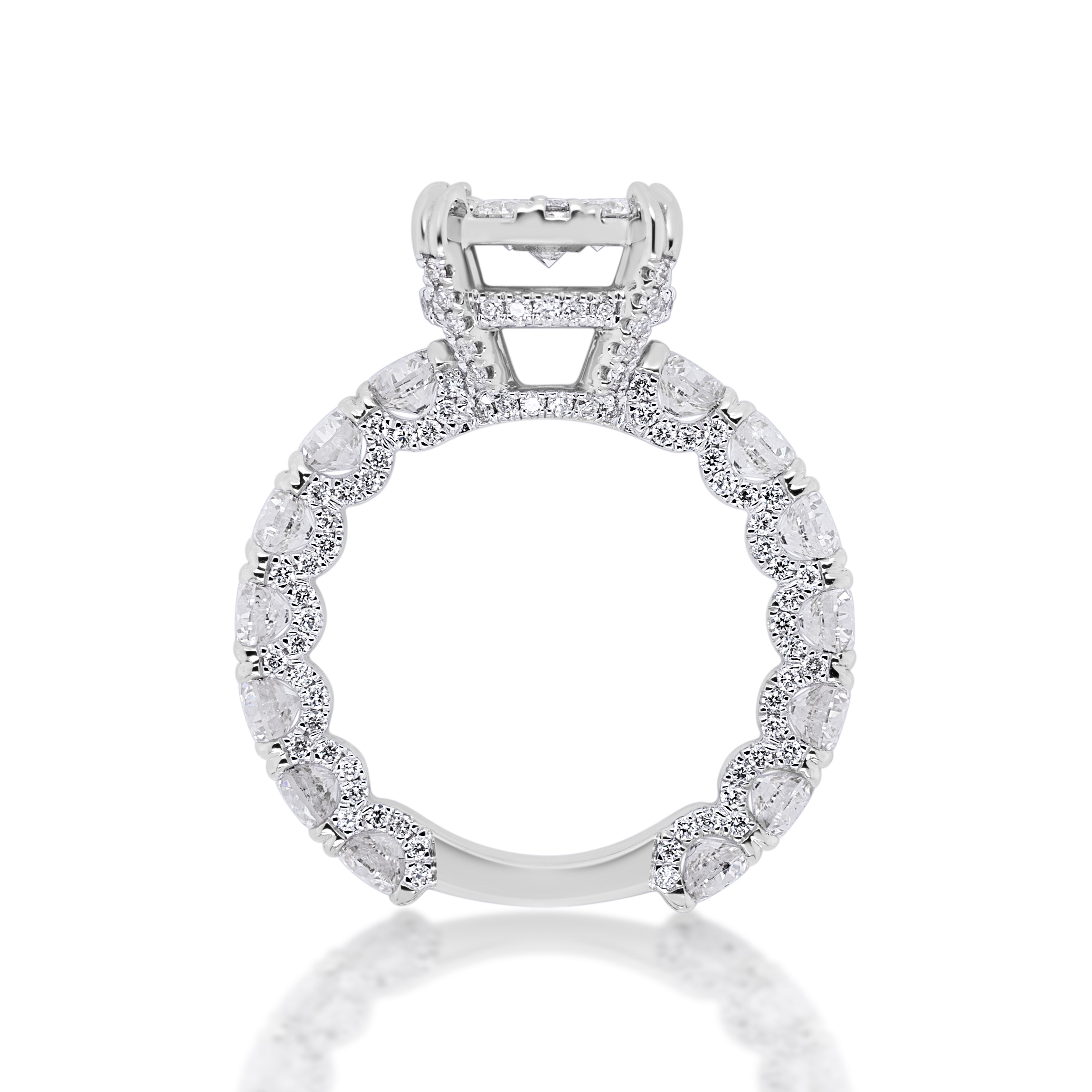 Diamond Ring 4.30 ct. 14K White Gold